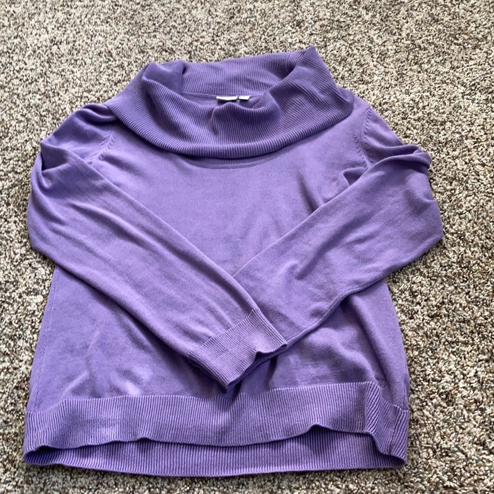 Beautiful lavender cowl neck sweater